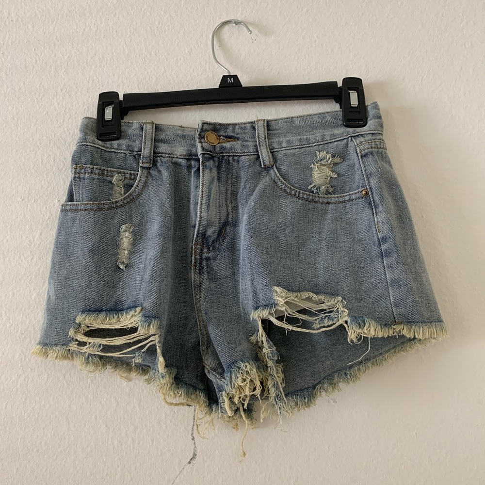 Denim shorts